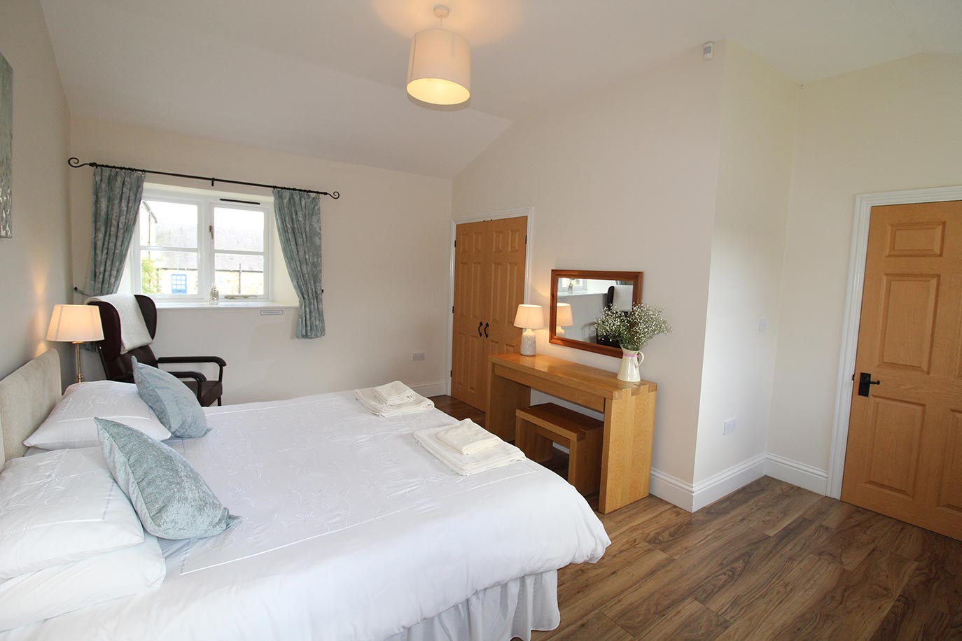 Swallow Cottage master bedroom | Burradon Farm Houses & Cottages