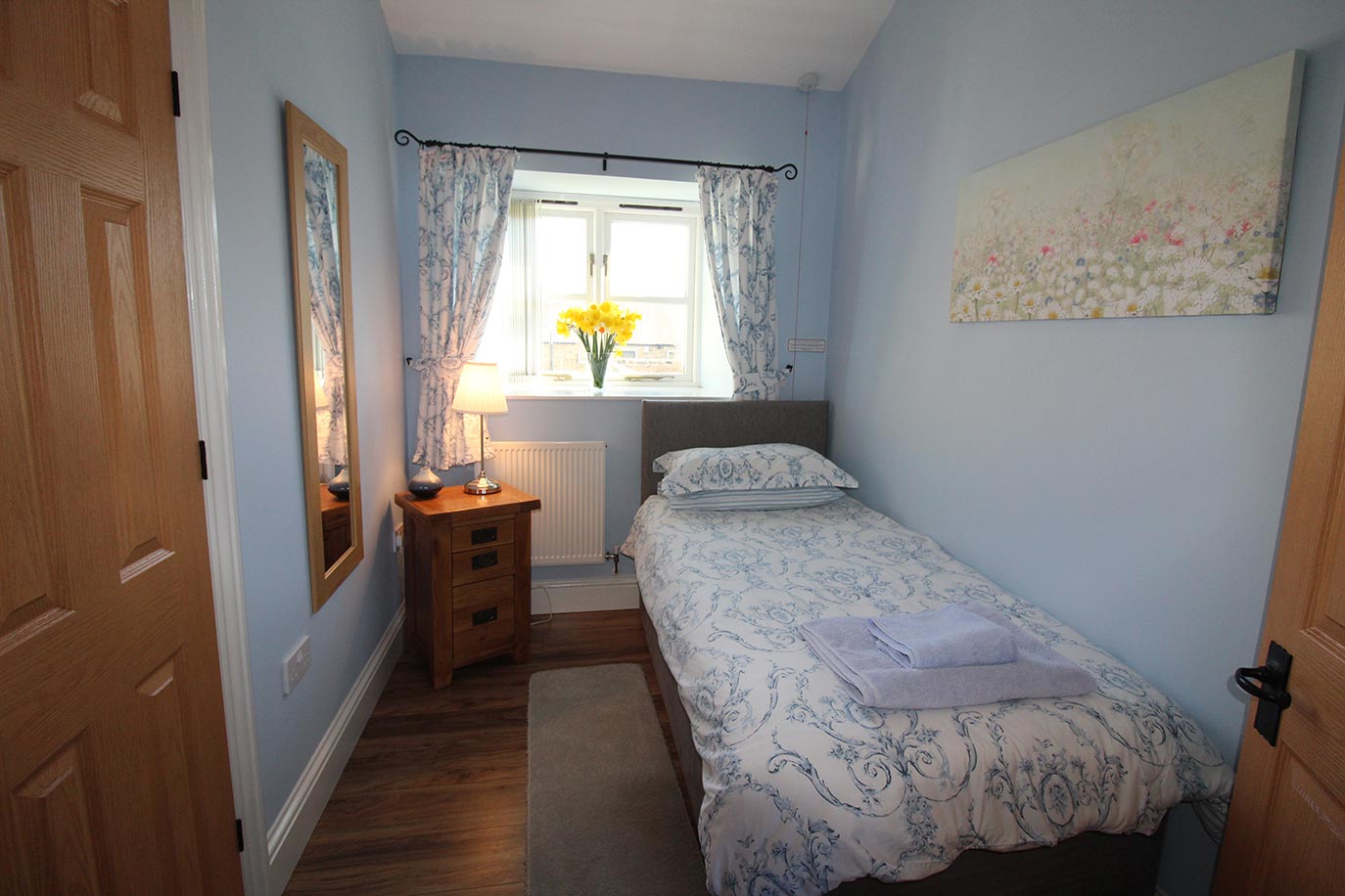 Swallow Cottage single bedroom | Burradon Farm Houses & Cottages