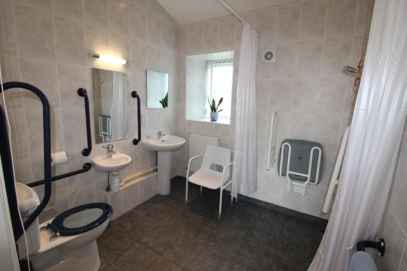 Swallow Cottage adapted wet room area | Burradon Farm Houses & Cottages