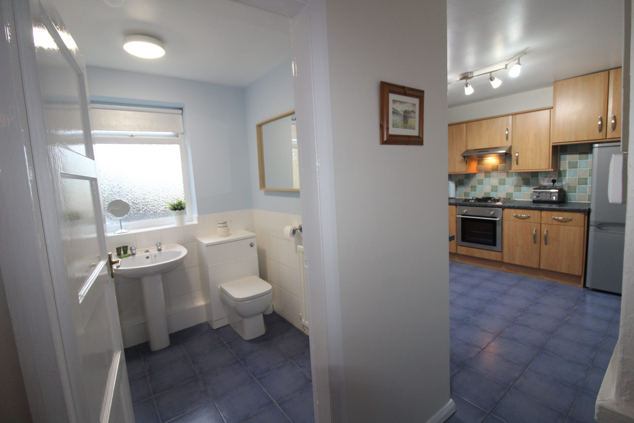 No 3 Farm Cottage - Downstairs Bathroom and Kitchen